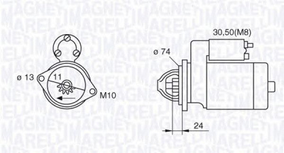 MAGNETI MARELLI 063280059010 -  Стартер